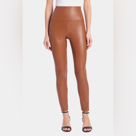 bagatelle Pants - NWT Bagatelle Faux Leather High Rise Liquid Leggings Brown Size XS